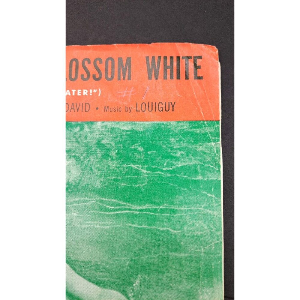 Vintage Underwater Sheet Music Jane Russell Cherry Pink Apple Blossom White 1951 - Picture 2 of 9